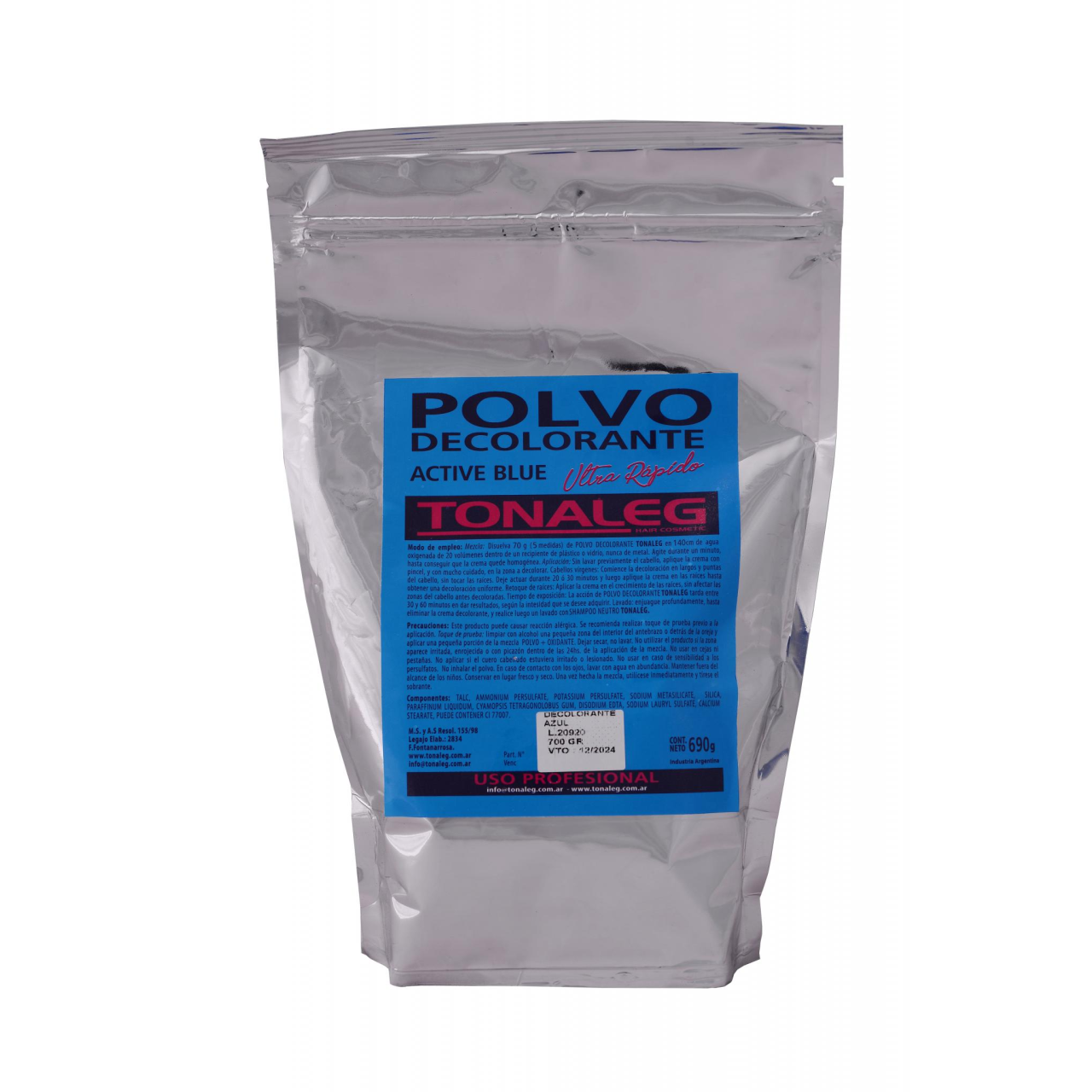 Polvo Decolorante Active Blue